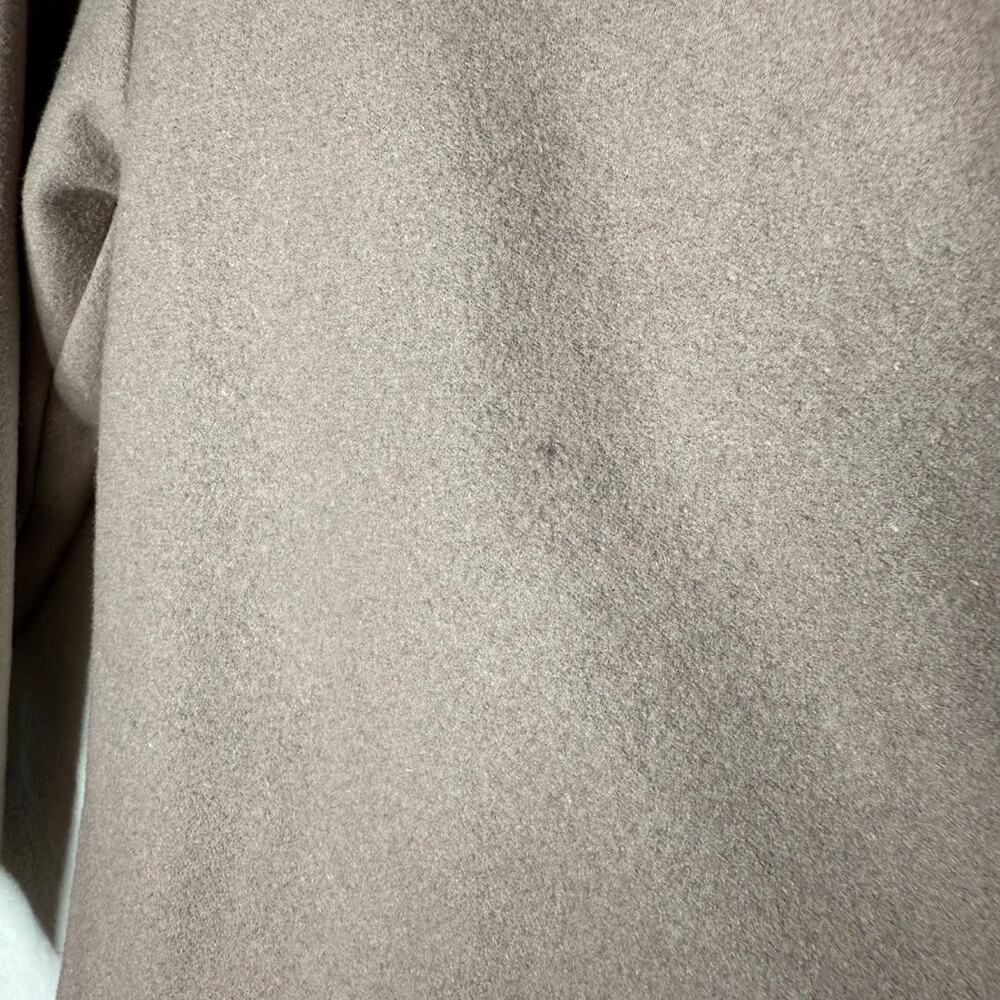 AllSaints Paxx Italian Wool Wrap Waterfall Trench Coat Dune Small Winter Jacket - Picture 8 of 15